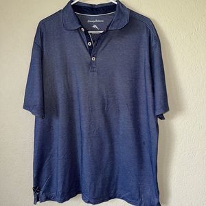 Tommy Bahama Mens Blue Polo Shirt Size Large XL